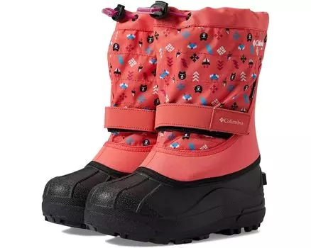 Ботинки Columbia Powderbug Plus II Print, цвет Blush Pink/White