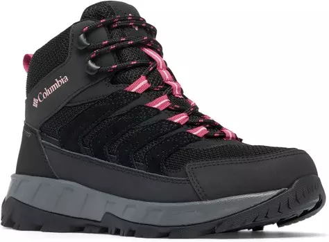 Ботинки Columbia Strata Trail Mid Wp, цвет Black/Salmon Rose