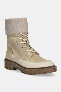 Ботинки Combat Mid на шнуровке WL Calvin Klein Jeans, бежевый