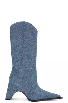 Ботинки Coperni Denim Bridge Cowboy, цвет Washed Blue