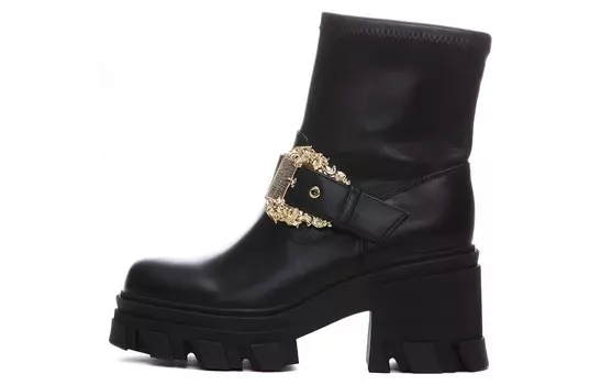 Ботинки Couture 75 мм с декоративной пряжкой Versace Jeans