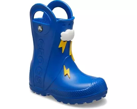 Ботинки Crocs Kids Handle It Rain Boots, цвет Blue Bolt