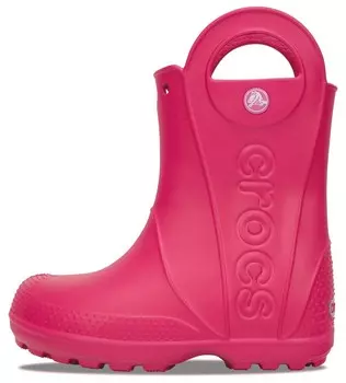 Ботинки Crocs Rubber Boots Handle It, тёмно-розовый
