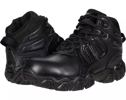 Ботинки Crosstrex Side Zip Mid Waterproof Comp Toe Polished Thorogood, черный