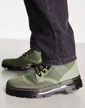 Ботинки цвета хаки Dr Martens tech ii с 8 люверсами