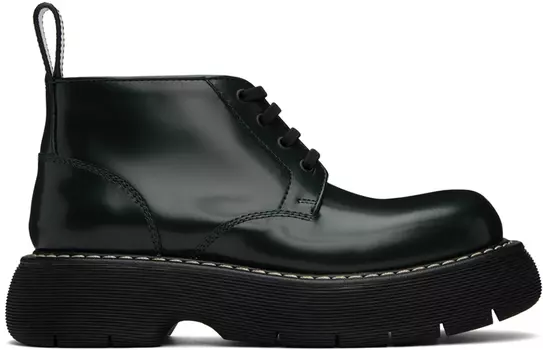 Ботинки цвета хаки на шнуровке Swell Bottega Veneta