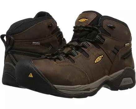 Ботинки Detroit XT Mid Steel Toe Waterproof KEEN Utility, коричневый