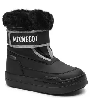Ботинки детские Moon Boot зимние с мехом, черный