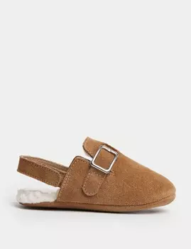 Ботинки детские замшевые Marks & Spencer, желто-коричневый