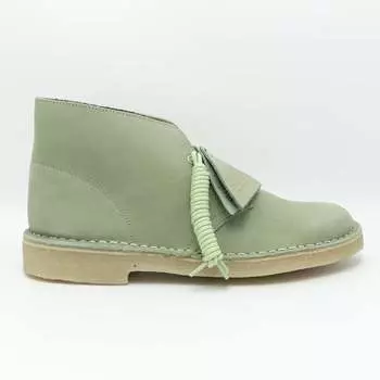 Ботинки дезерты мятные Clarks, зеленый