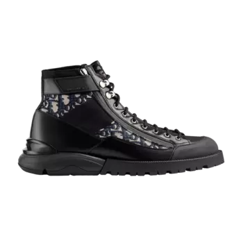 Ботинки Dior Combat Boot 'Dior Oblique - Black', черный