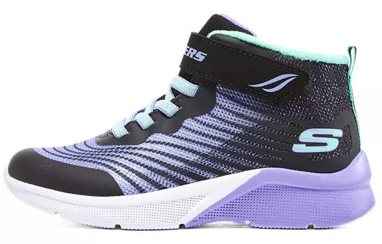 Ботинки для девочек GS черные/многоцветные Skechers, черный/мультиколор