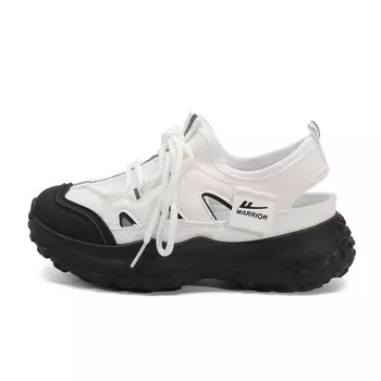 Ботинки для походов по реке женские бежевые/черные Warrior