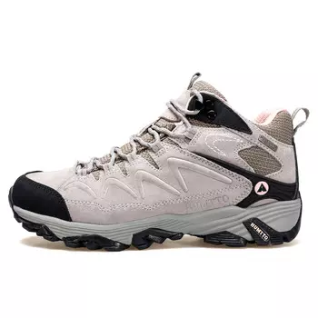 Ботинки для походов/трекинга женские высокие серо-бежевый Humtto