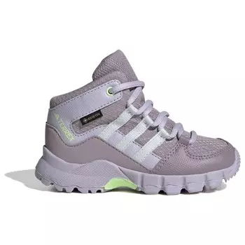 Ботинки для прогулки Adidas Terrex Infant's Terrex Mid GTX, цвет Preloved Fig/Crystal Jade/Silver Dawn