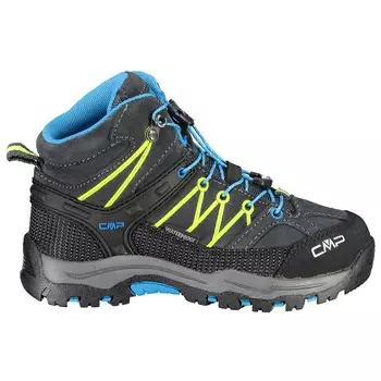 Ботинки для прогулки Cmp Kid's Rigel Mid Trekking Shoes Waterproof, цвет Antracite/Yellow Fluo