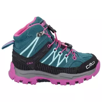Ботинки для прогулки Cmp Kid's Rigel Mid Trekking Shoes Waterproof, цвет Lake/Pink Fluo