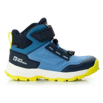 Ботинки для прогулки Jack Wolfskin Kid's Cyrox Texapore Mid, цвет Elemental Blue