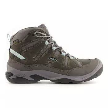 Ботинки для прогулки Keen Women's Circadia Mid WP, цвет Steel Grey/Cloud Blue