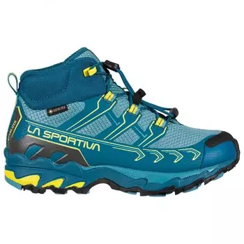 Ботинки для прогулки La Sportiva Kid's Ultra Raptor II Mid GTX, цвет Space Blue/Blaze
