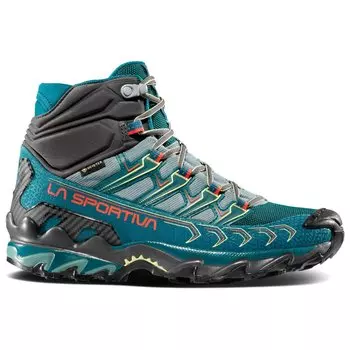 Ботинки для прогулки La Sportiva Women's Ultra Raptor II Mid GTX, цвет Everglade/Juniper