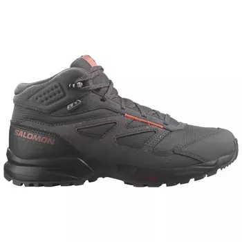 Ботинки для прогулки Salomon Kid's Outway Mid CSWP, цвет Magnet/Phantom/Coral