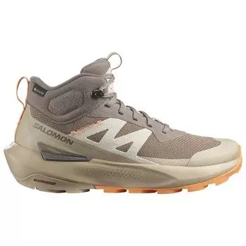 Ботинки для прогулки Salomon Women's Elixir Activ Mid GTX, цвет Falcon/White Pepper/Papaya
