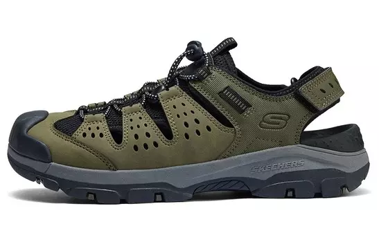 Ботинки для речного треккинга мужские оливково-зеленые Skechers