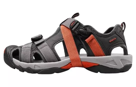 Ботинки для речного треккинга мужские серо-оранжевый Humtto