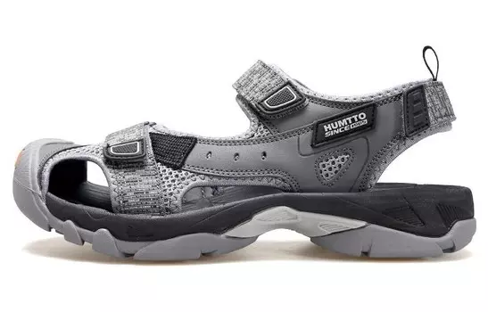 Ботинки для речного треккинга мужские серый/черный Humtto