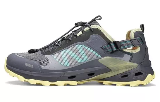 Ботинки для речного треккинга мужские серый/желтый Humtto