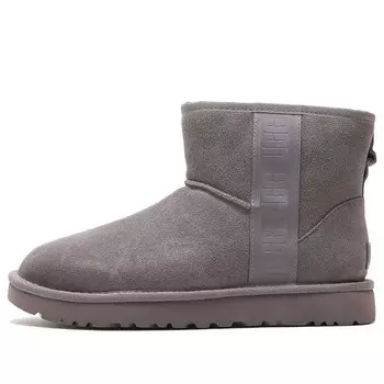 Ботинки для снега с маленьким боковым логотипом Ugg, серый