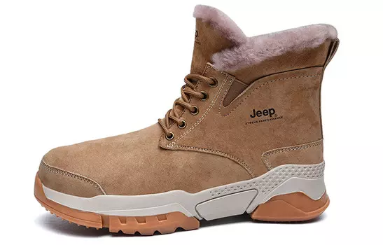 Ботинки для снегоступов мужские высокие песочные Jeep