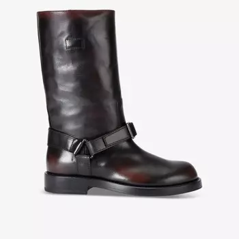 Ботинки до середины голени из кожи Beryl 100 Officine Creative, черный