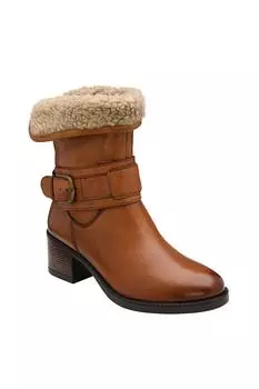 Ботинки до середины икры на каблуке 'Osmond' Lotus, коричневый