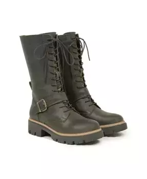 Ботинки до середины икры с ремешками Celtic & Co., зеленый