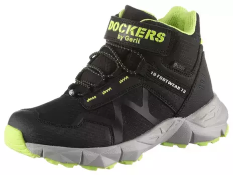 Ботинки Dockers by Gerli на липучке, на липучке и резинке, зеленый