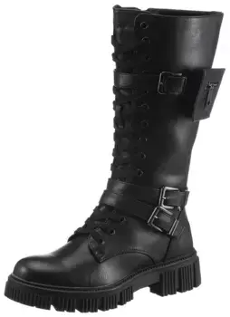 Ботинки Dockers by Gerli на шнуровке, черный