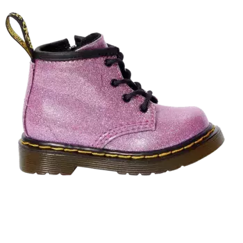 Ботинки Dr. Martens 1460 Glitter Lace Up Boot Toddler Dark Pink, розовый