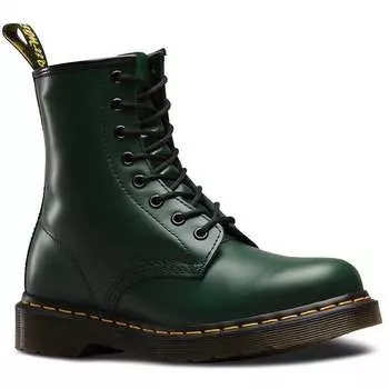 Ботинки Dr Martens 1460 Greasy, зеленый