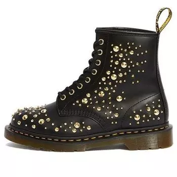 Ботинки Dr. Martens 1460 Midas Gold Color 8 Martin boots Couple Style Black 25660001, черный