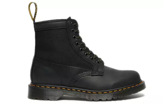 Ботинки Dr.Martens 1460 Panel Leather Lace Boots Black/Yellow
