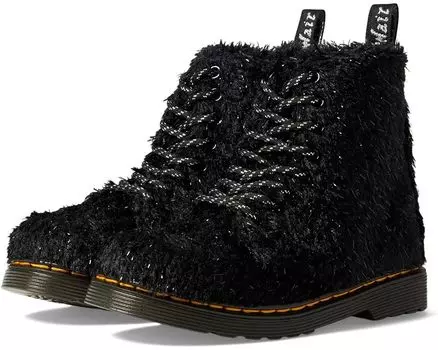 Ботинки Dr. Martens 1460 Pascal Bear Wair, цвет Black Tinsel Faux Fur