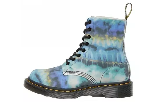 Ботинки Dr. Martens 1460 Pascal Leather Lace Up Boot Blue Summer Tie Dye Women Dr.Martens