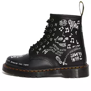 Ботинки Dr. Martens 1460 Scribble Black 25245009, черный