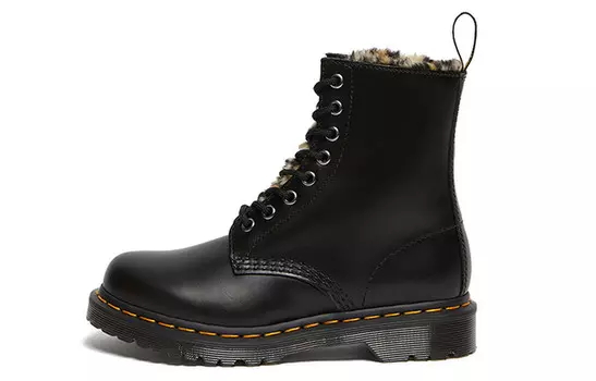 Ботинки Dr.Martens 1460 Serena Leopard Black Martin Boots Women's