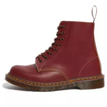 Ботинки Dr. Martens 1460 Vintage Made In England Lace Up Boot 'Oxblood Quilon' 12308601, красный