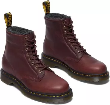 Ботинки Dr. Martens 1460 WarmWair Grizzly Leather Boots, красный