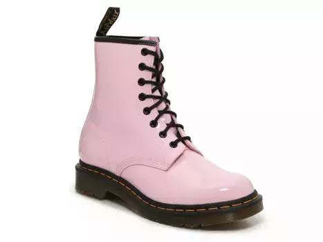 Ботинки Dr. Martens 1460 — женские, розовая лакированная кожа
