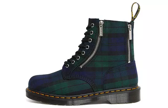 Ботинки Dr.Martens 1460 Zip Tartan Lace Up Boots 'Blue Green' Women's